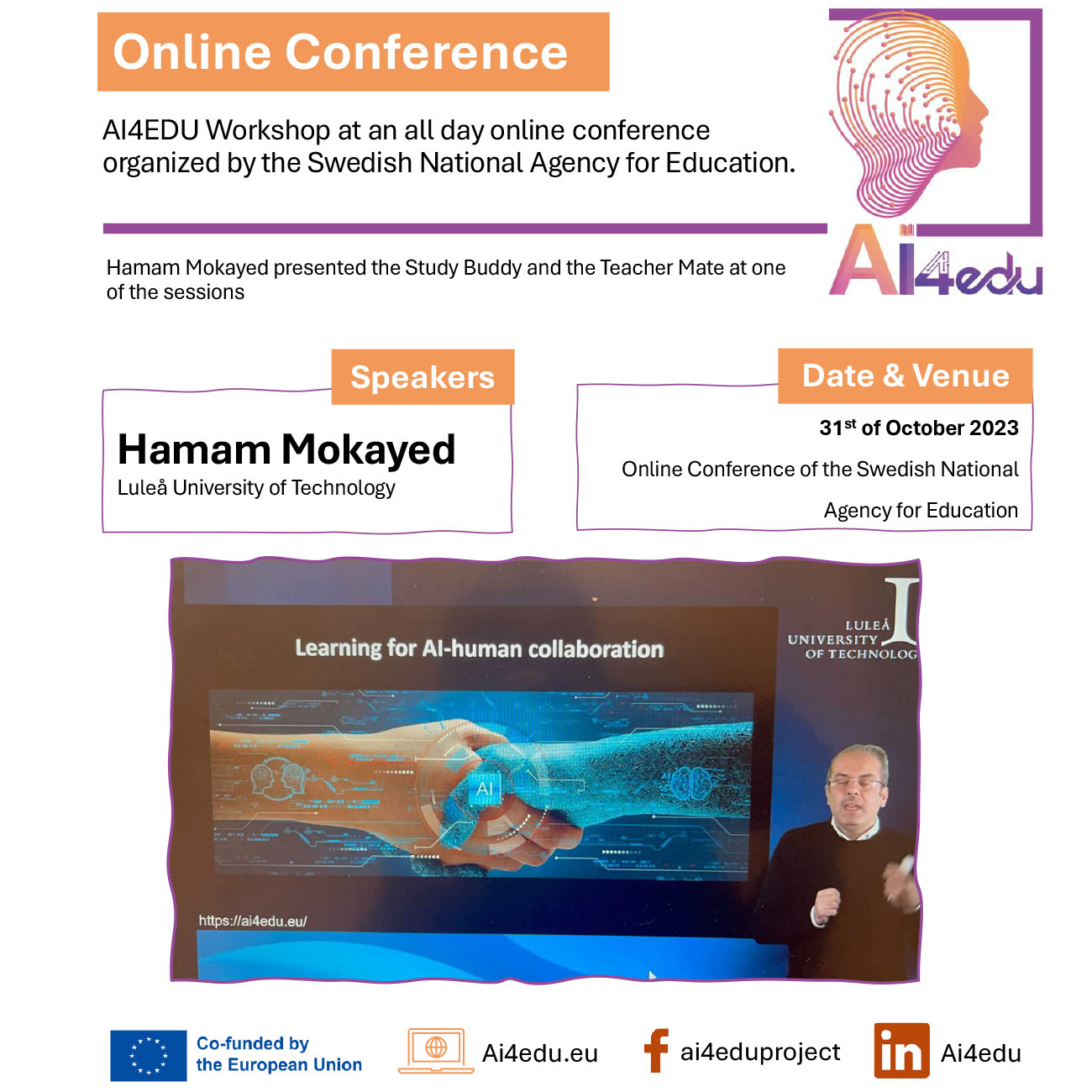 LTU – All-day web conference on school and AI at the Swedish National Agency for Education